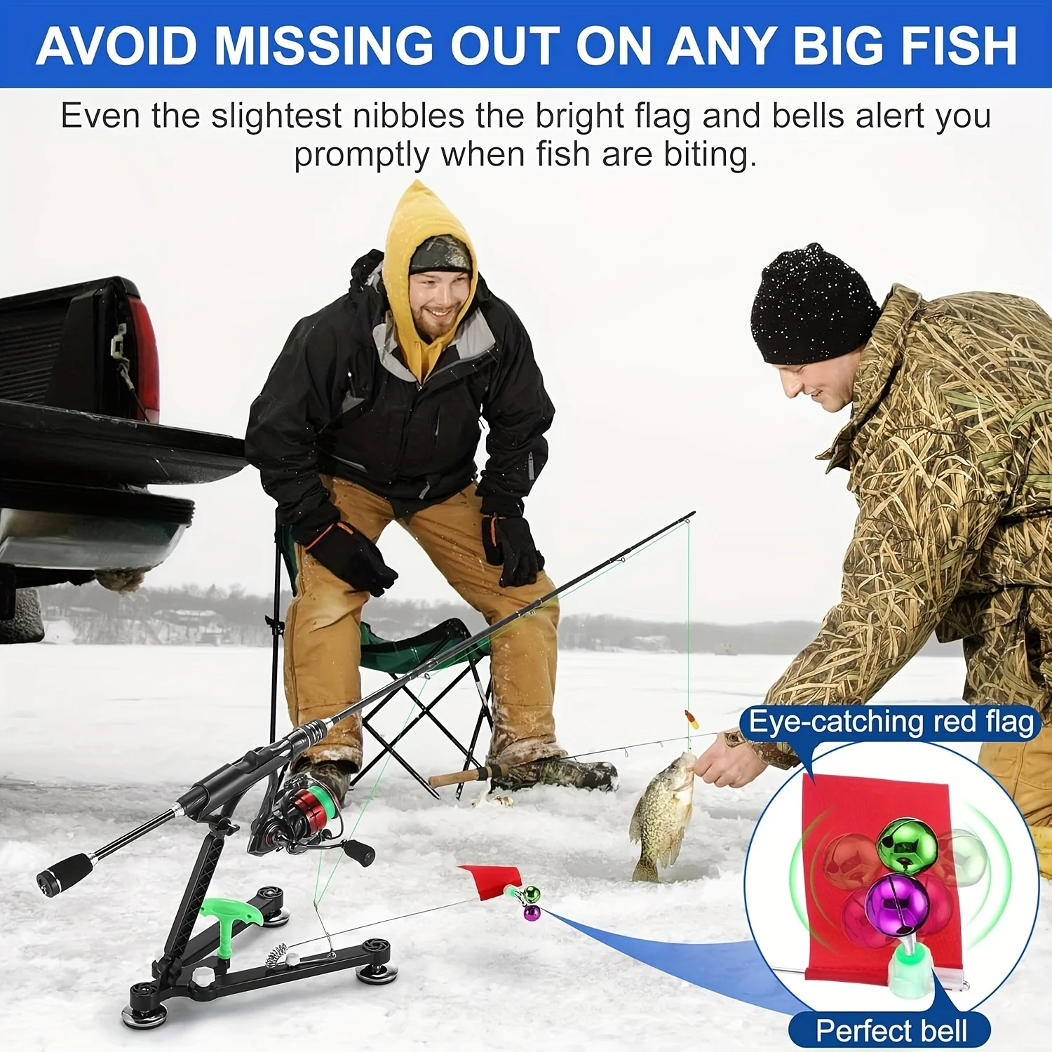1 set Penyangga Joran Pancing  - Ice Fishing Tip Up ulasan dan harga